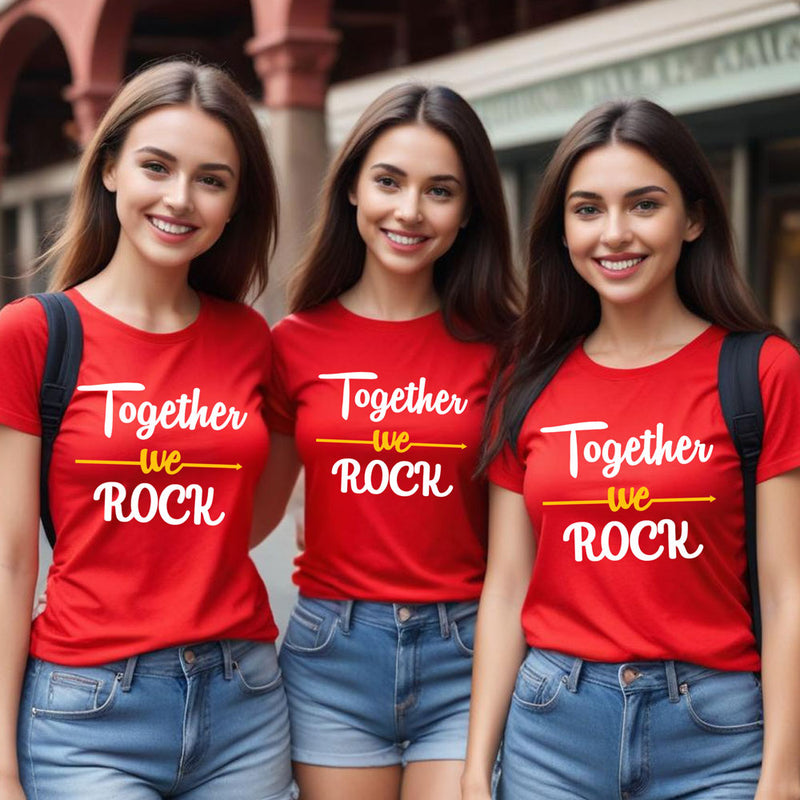 Together We Rock' women's t-shirts