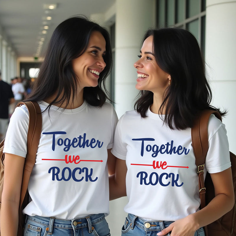 Together We Rock' women's t-shirts