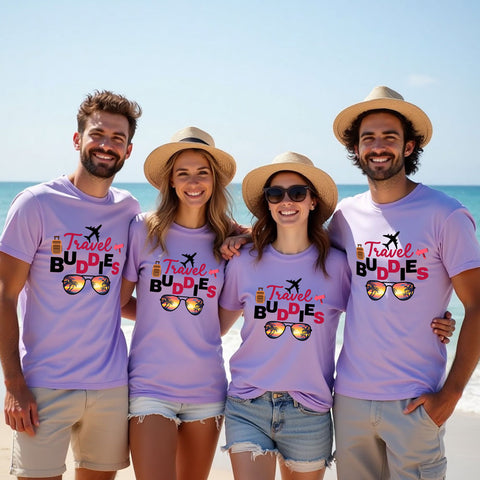 Travel Buddies-Friends Group T-shirts