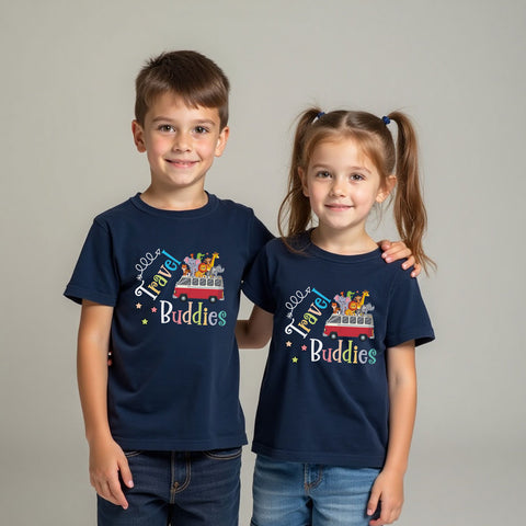 Travel Buddies Kids Vacation T-shirts