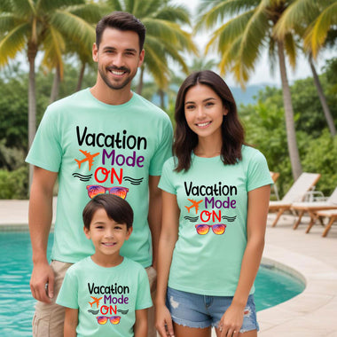 Vacation mode on -family T-shirts friends t-shirts