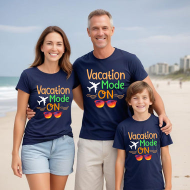 Vacation mode on -family T-shirts friends t-shirts