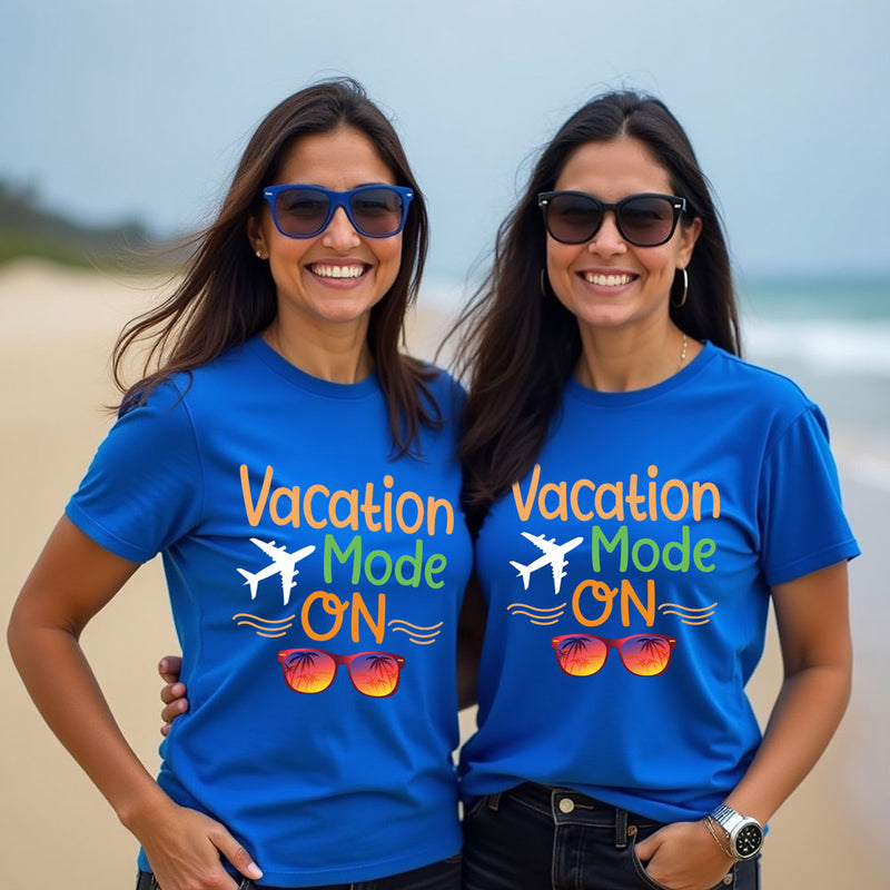 Vacation mode on -family T-shirts friends t-shirts