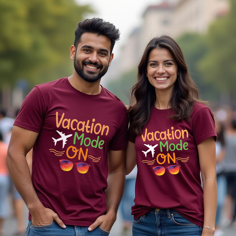 Vacation mode on -family T-shirts friends t-shirts
