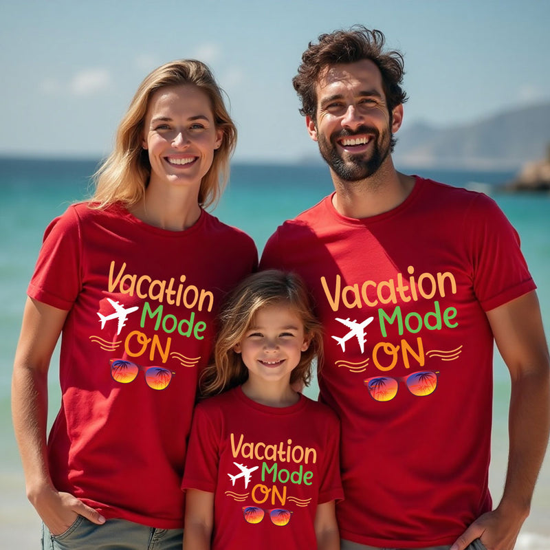 Vacation mode on -family T-shirts friends t-shirts