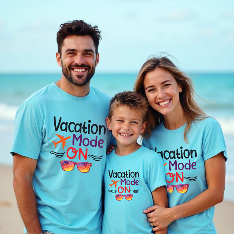 Vacation mode on -family T-shirts friends t-shirts
