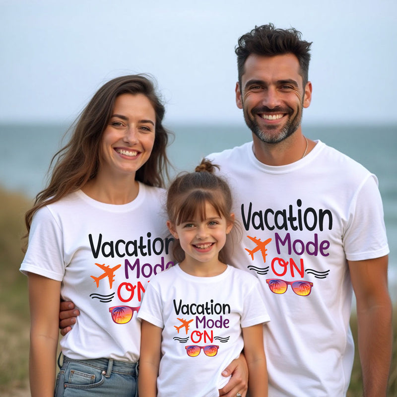 Vacation mode on -family T-shirts friends t-shirts