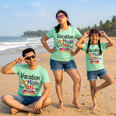Vacation mode on -family T-shirts friends t-shirts