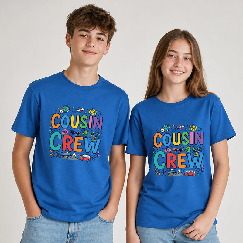 Matching "Cousin Crew" Family Vacation T-Shirts