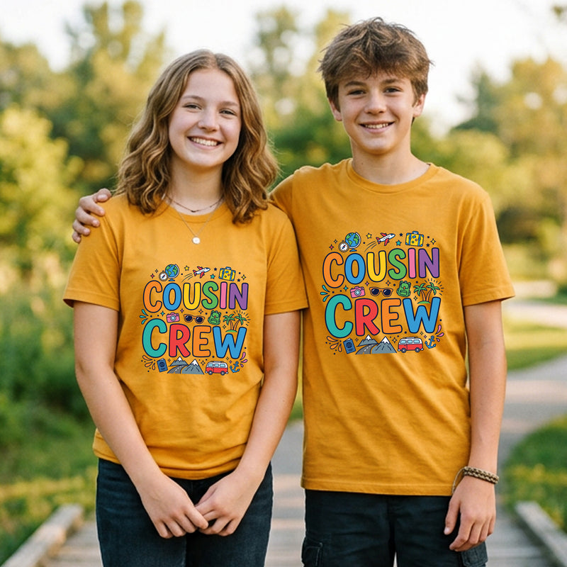 Matching "Cousin Crew" Family Vacation T-Shirts