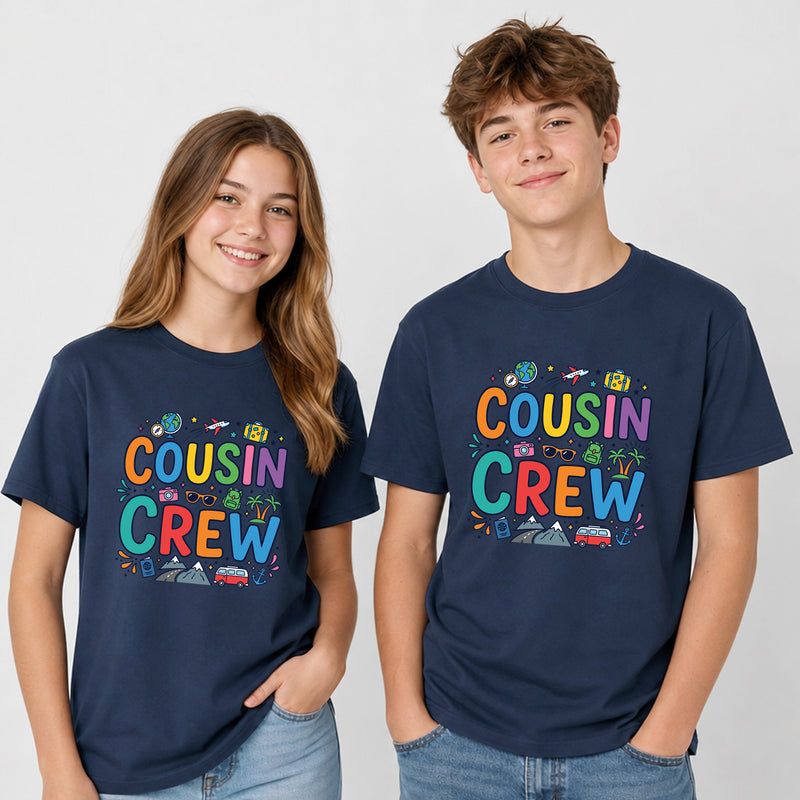 Matching "Cousin Crew" Family Vacation T-Shirts
