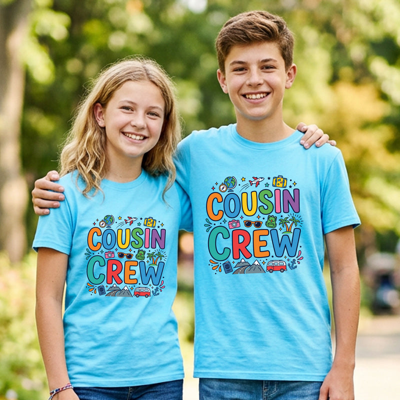 Matching "Cousin Crew" Family Vacation T-Shirts