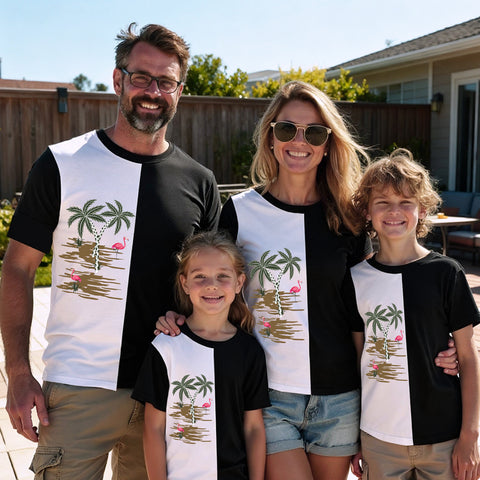 Family Matching Tropical Vacation T-Shirts