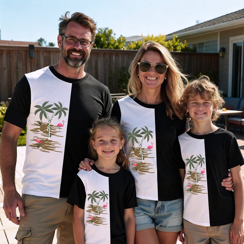 Family Matching Tropical Vacation T-Shirts