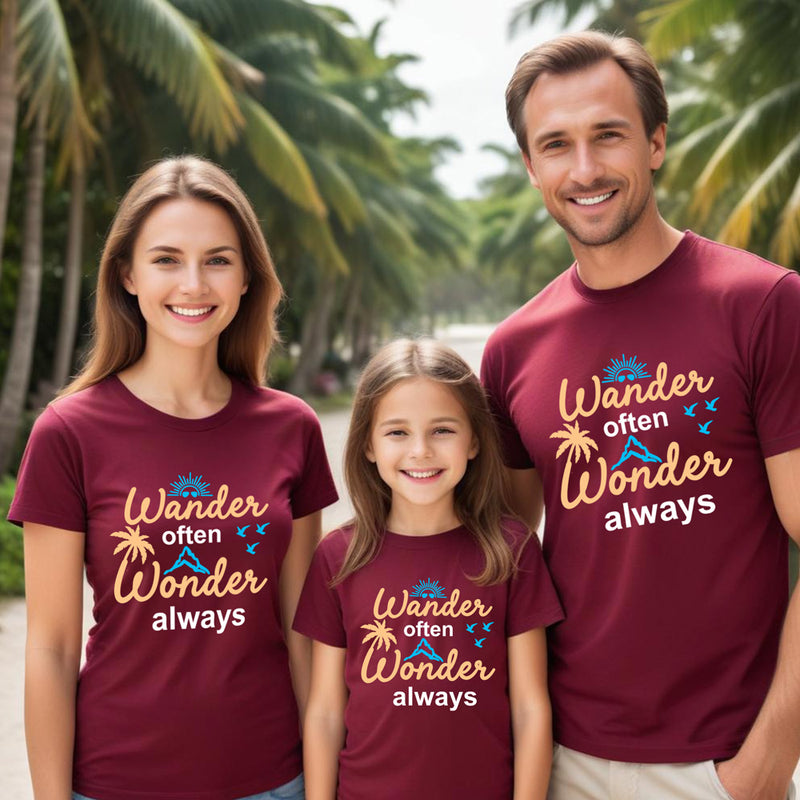 Wander often Wonder Always tshirts