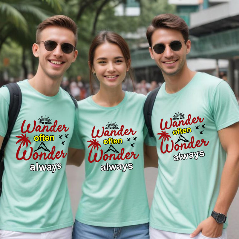 Wander often Wonder Always tshirts