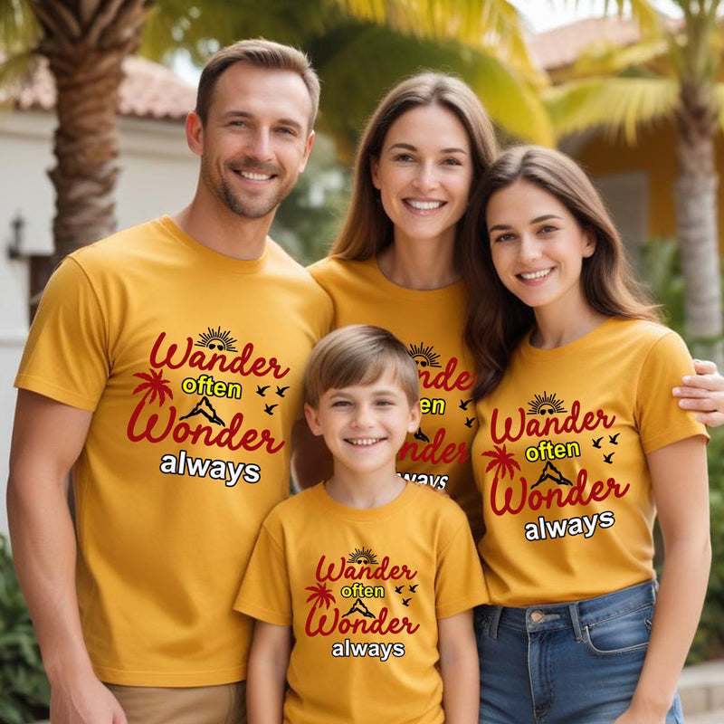 Wander often Wonder Always tshirts