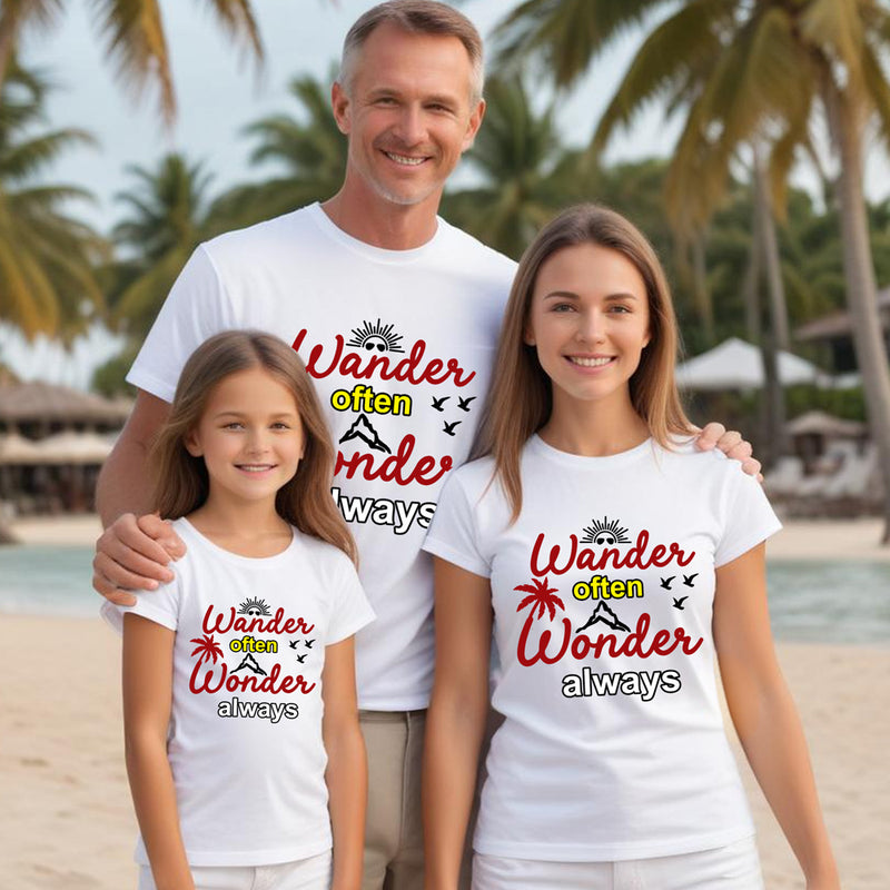 Wander often Wonder Always tshirts