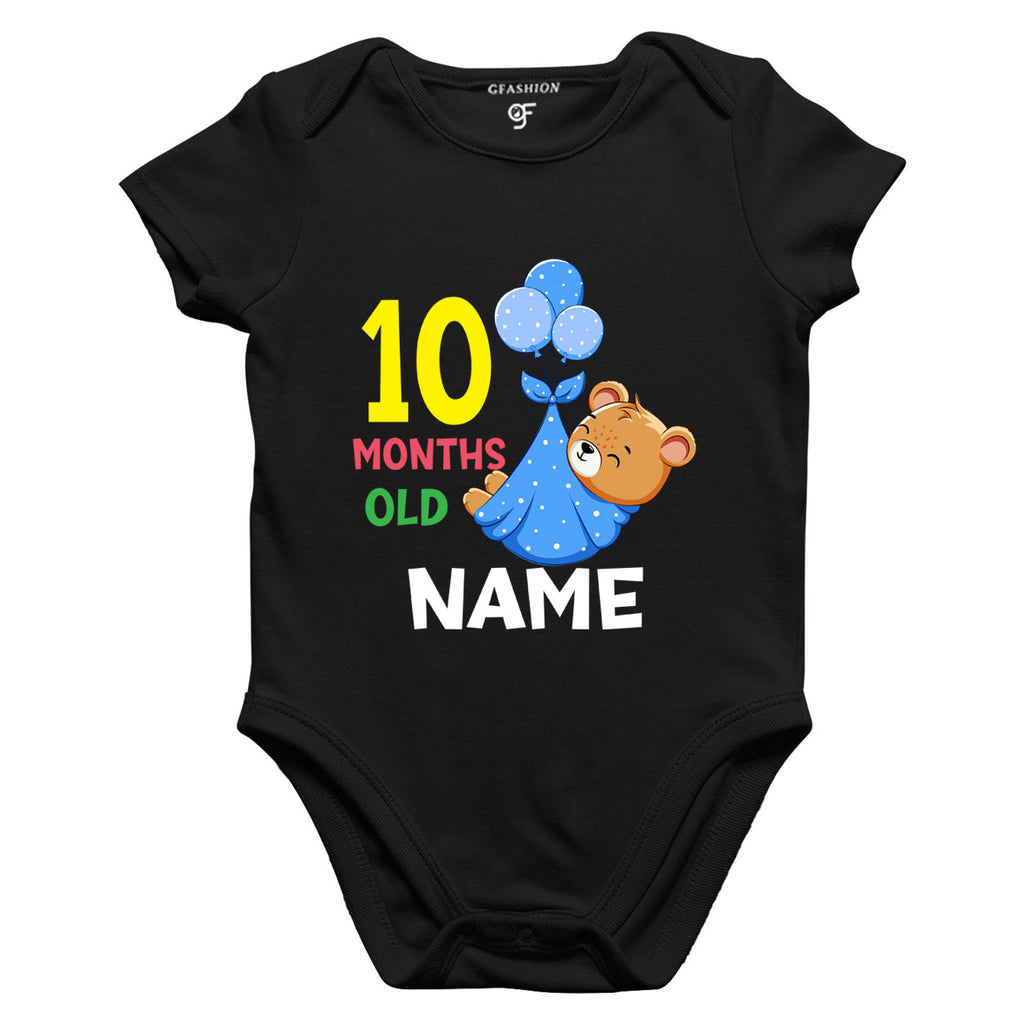 10 months old baby onesie name customize