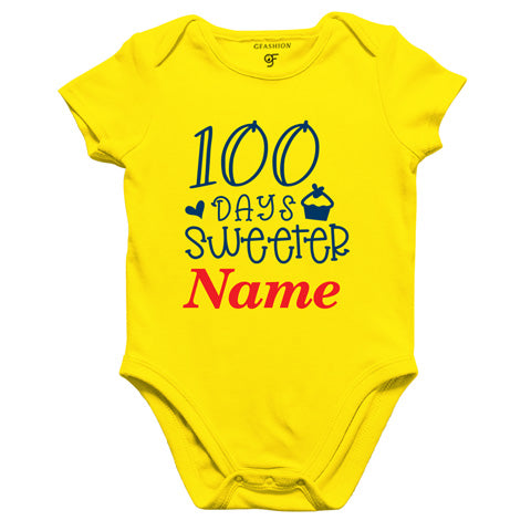 gfashion 100 days sweeter rombers-yellow