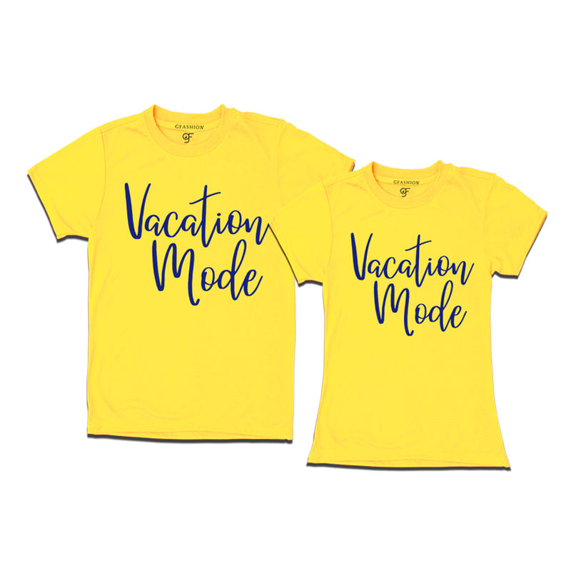 vacation mode t shirts for couples