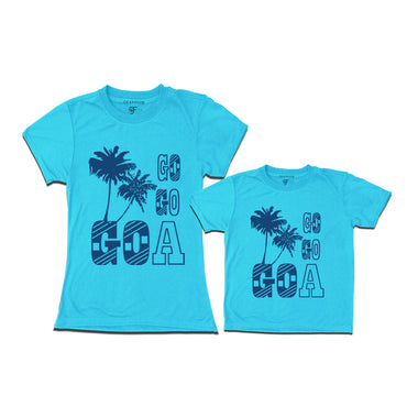 go go goa t shirts for mom and son