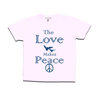 the love makes peace t shirt for girl