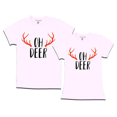 Oh deer matching couples t-shirt