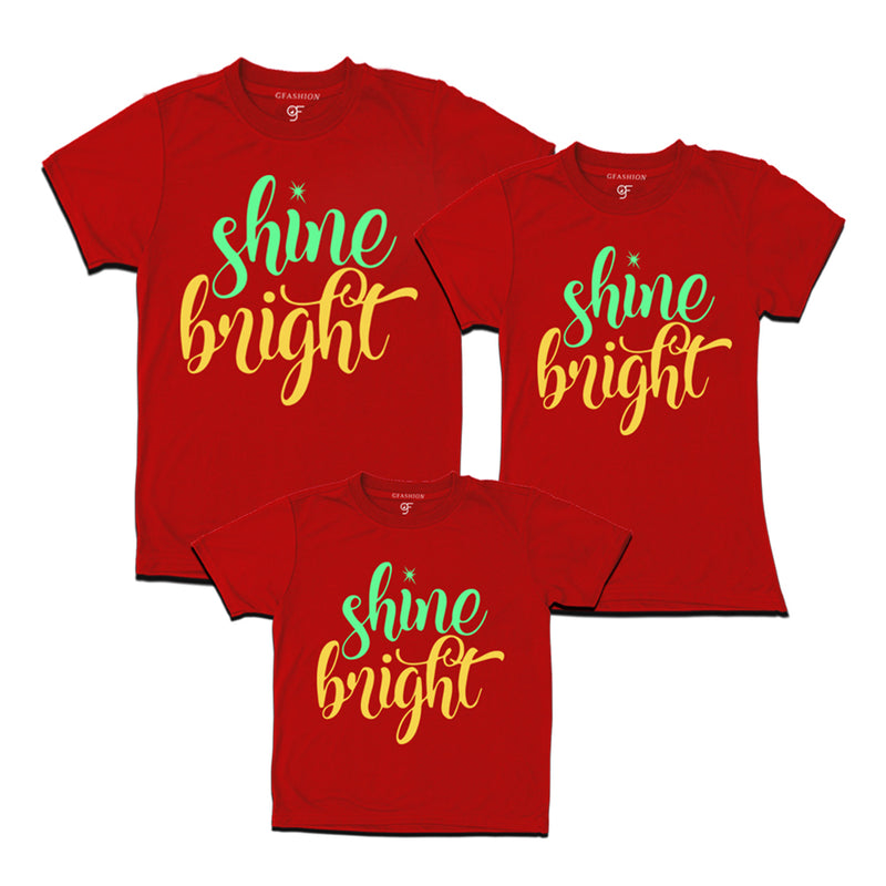 matching Christmas family t-shirt for mother father and kids