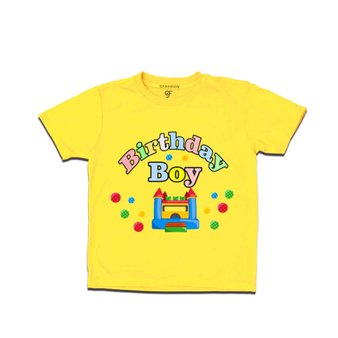Buy Bounce House Theme Birthday Boy T-shirts @ gfashion india