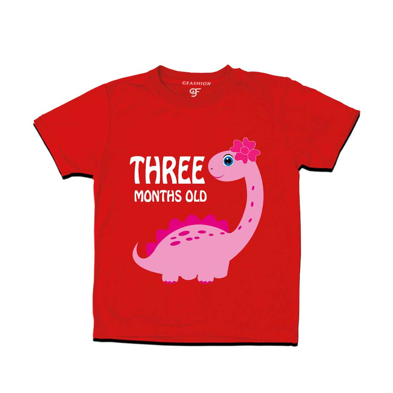 Three Month Old Baby T-shirt in Red Color avilable @ gfashion.jpg