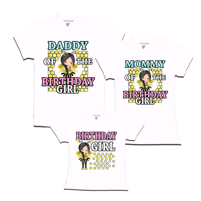 Bee Day Theme T-shirts for Girl with Family