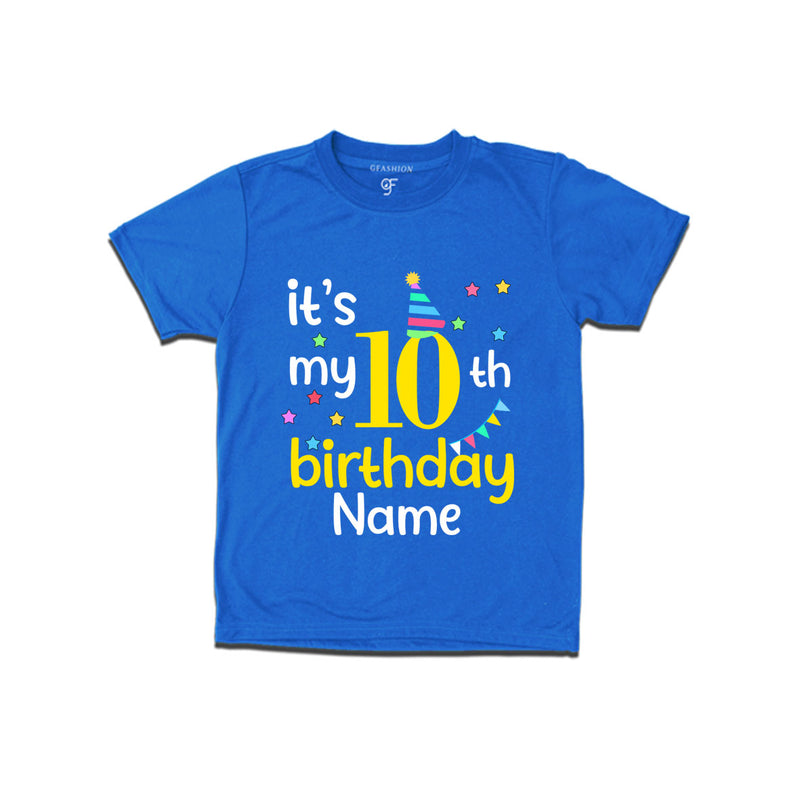 It's my 10th birthday t shirts for boys-girls