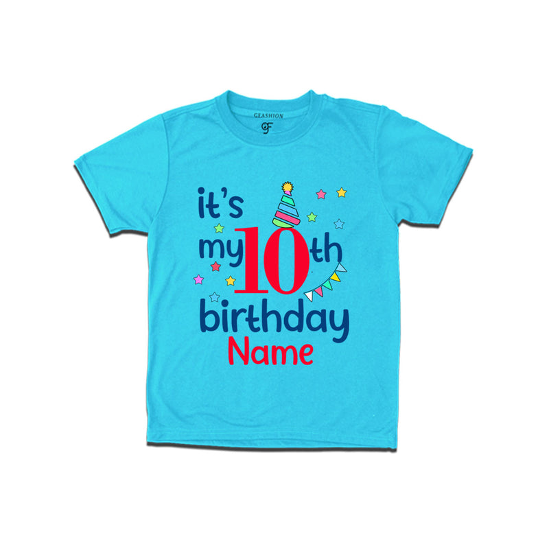 It's my 10th birthday t shirts for boys-girls