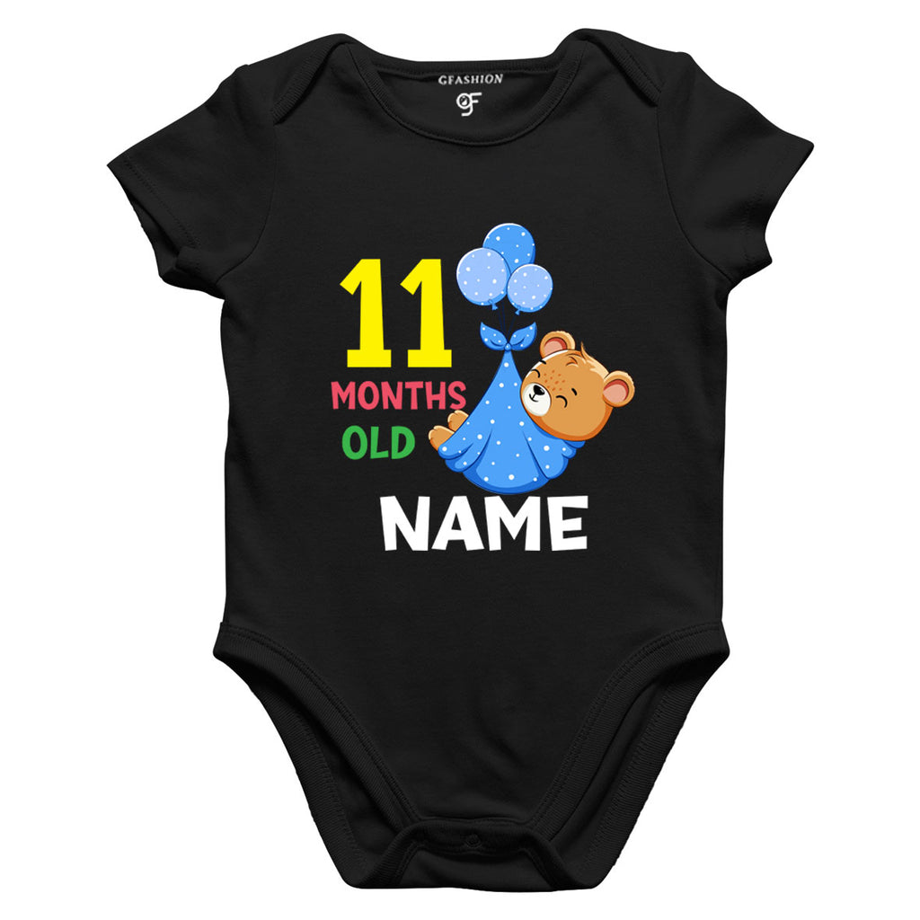 11 months old baby onesie name customize