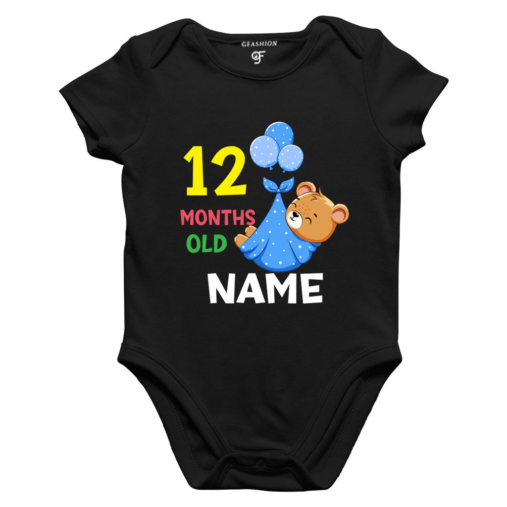 12 months old baby onesie name customize