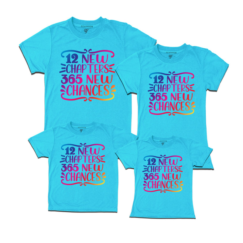 12 New Chapters 365 New Chances  T-shirts for Family-Friends-Group in Sky Blue Color avilable @ gfashion.jpg