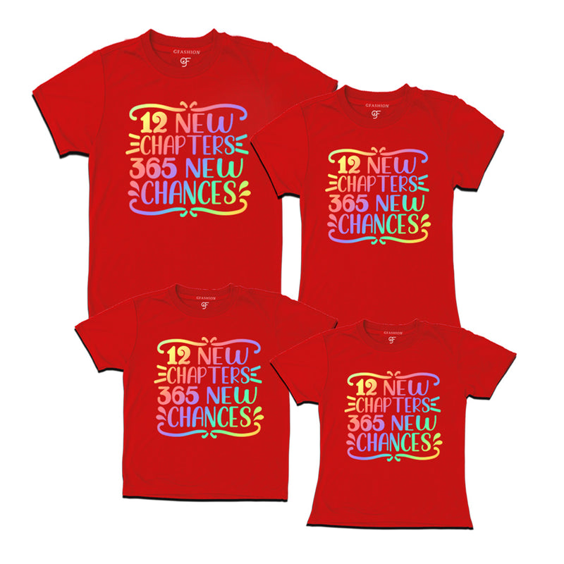 12 New Chapters 365 New Chances  T-shirts for Family-Friends-Group in Red Color avilable @ gfashion.jpg
