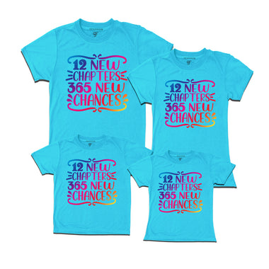 12 New Chapters 365 New Chances Family T-shirts in Sky Blue Color avilable @ gfashion.jpg