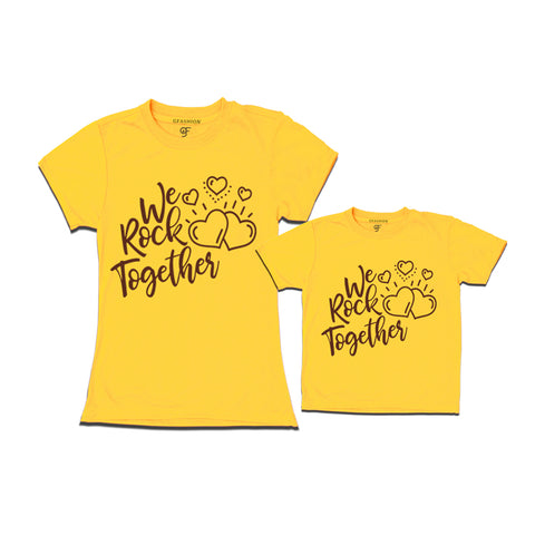 We rock together for mom and son matching t-shirt