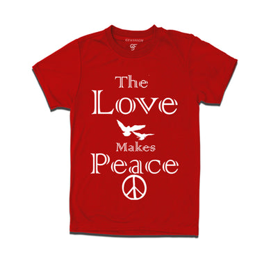 the love makes peace t shirt for men