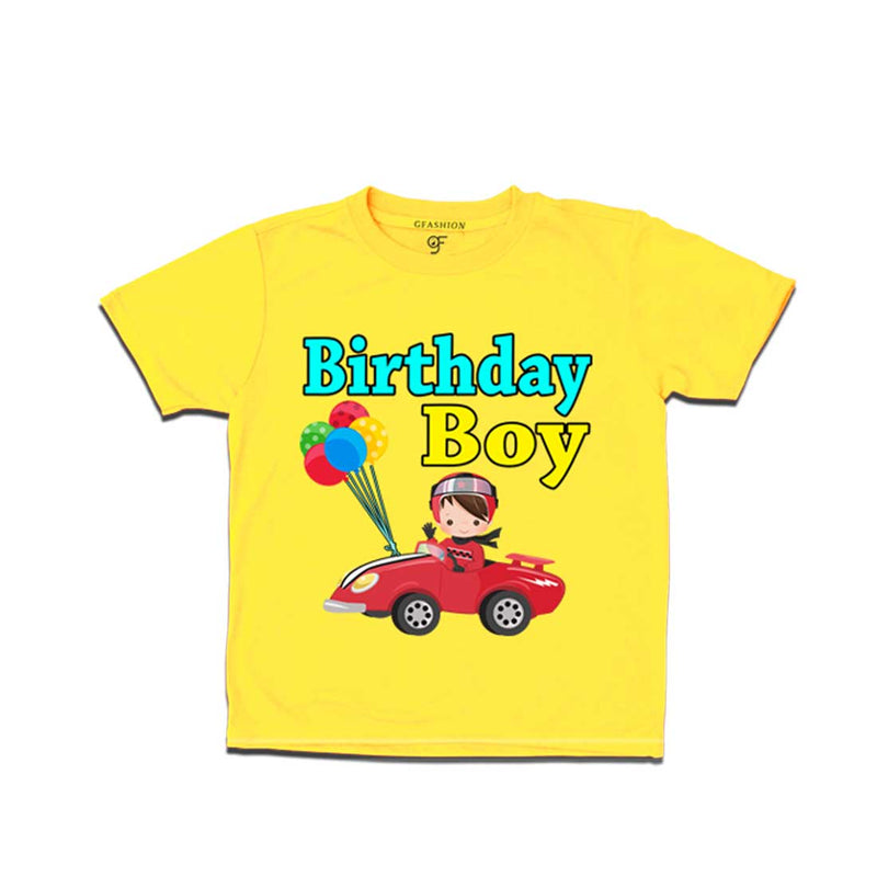 Car Racer Birthday Boy T-shirt