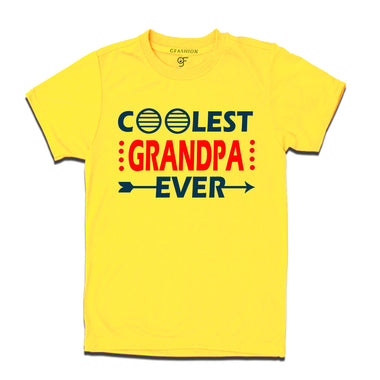 coolest grandpa ever t shirts-yellow-gfashion