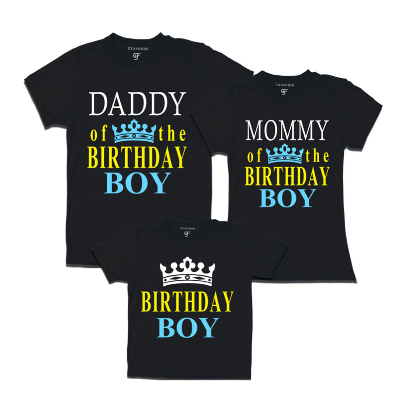 Dad, Mom with Birthday Boy T- shirts