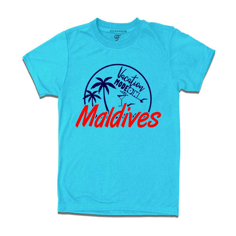 Vacation mode on Maldives t-shirts for group