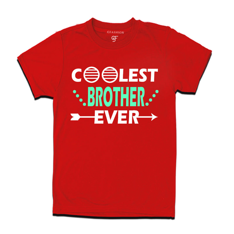 coolest brother ever t shirts-red-gfashion
