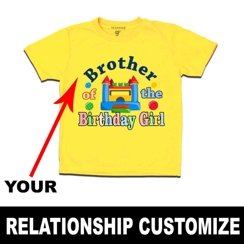 Bounce house Birthday Girl's Relation customize T-shirts