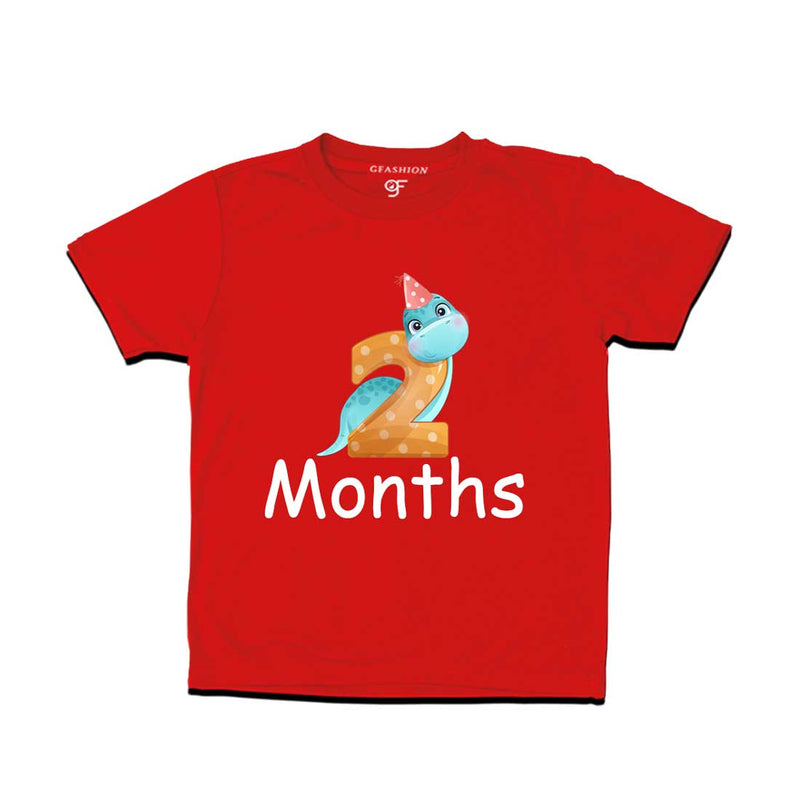 Two Month Baby T-shirt in Red Color avilable @ gfashion.jpg