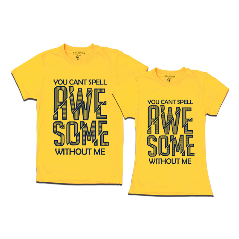 couple t-shirt for awesome one