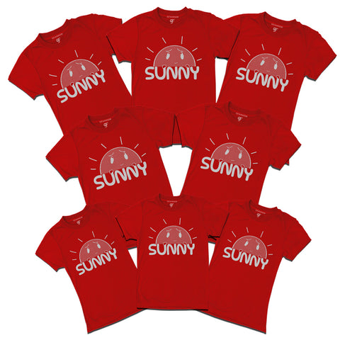 Sunny-summer vacation group t shirts